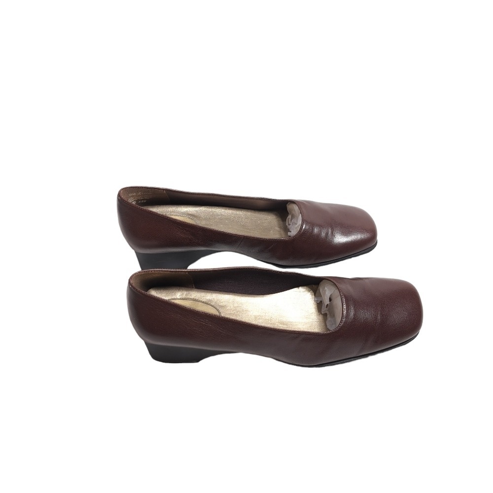 Easy‎ Spirit Anti-Gravity Women's Size 8 1/2 Brown Leather Drees Shoes Y2K 90s - Picture 5 of 15